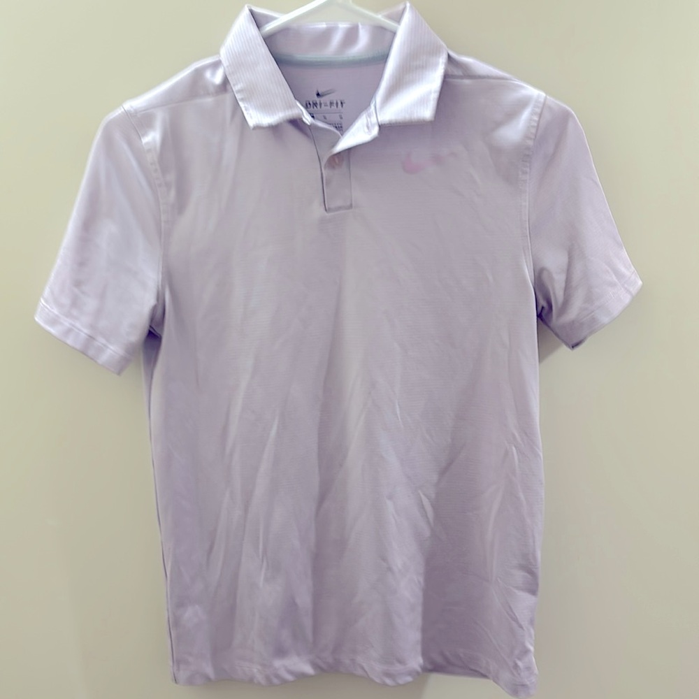Nike lilac golf polo shirt